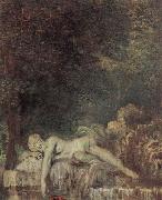 Jean-Antoine Watteau Die Champs elyssees oil painting on canvas
